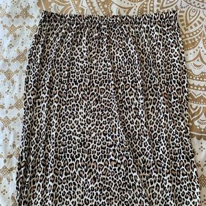 Boohoo Cheetah-Print Full-Length Maxi Dress